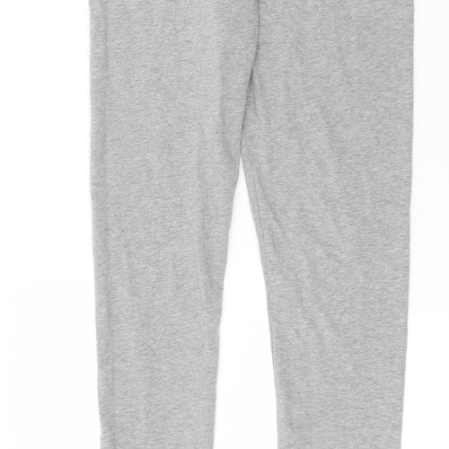 F&F Girls Grey  Cotton Pedal Pusher Trousers Size 13-14 Years  Regular
