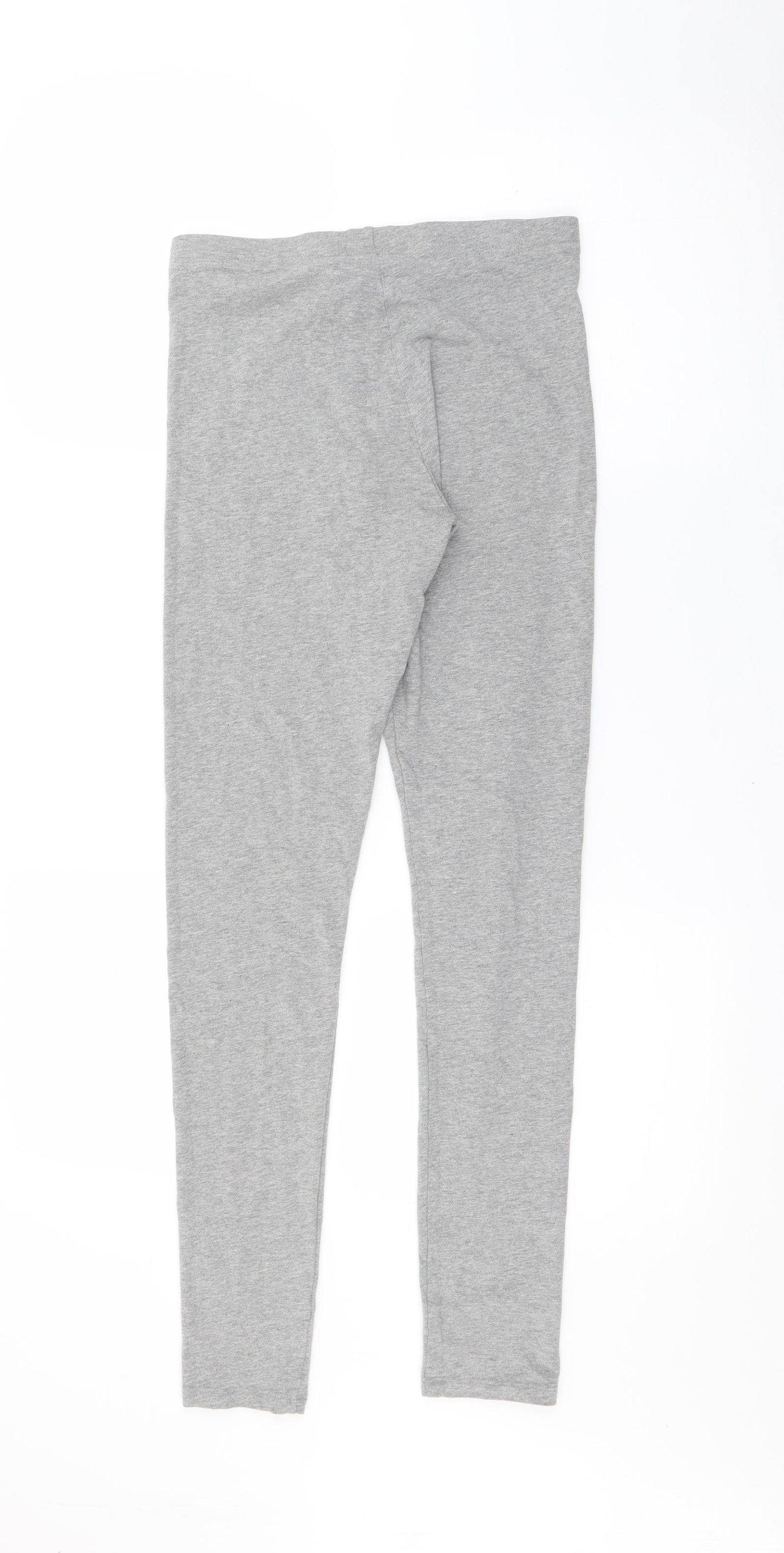 F&F Girls Grey  Cotton Pedal Pusher Trousers Size 13-14 Years  Regular