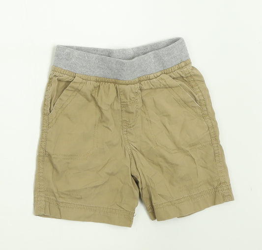 Urban Rascals Boys Beige  Cotton Bermuda Shorts Size 2 Years  Regular