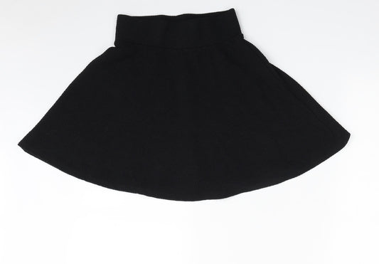 Matalan Girls Black  Polyester A-Line Skirt Size 12 Years  Regular