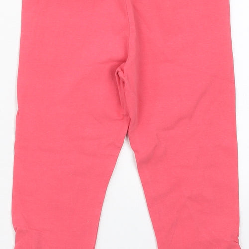 Dunnes Girls Pink  Cotton Carrot Trousers Size 6 Years  Regular