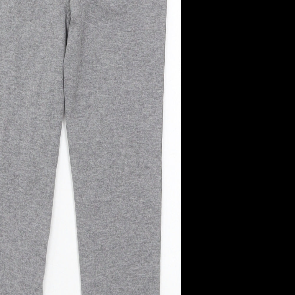 Reebok Girls Grey  Cotton Sweatpants Trousers Size 7-8 Years  Regular