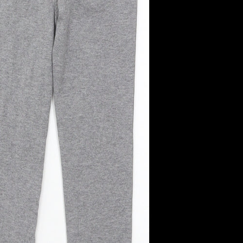 Reebok Girls Grey  Cotton Sweatpants Trousers Size 7-8 Years  Regular