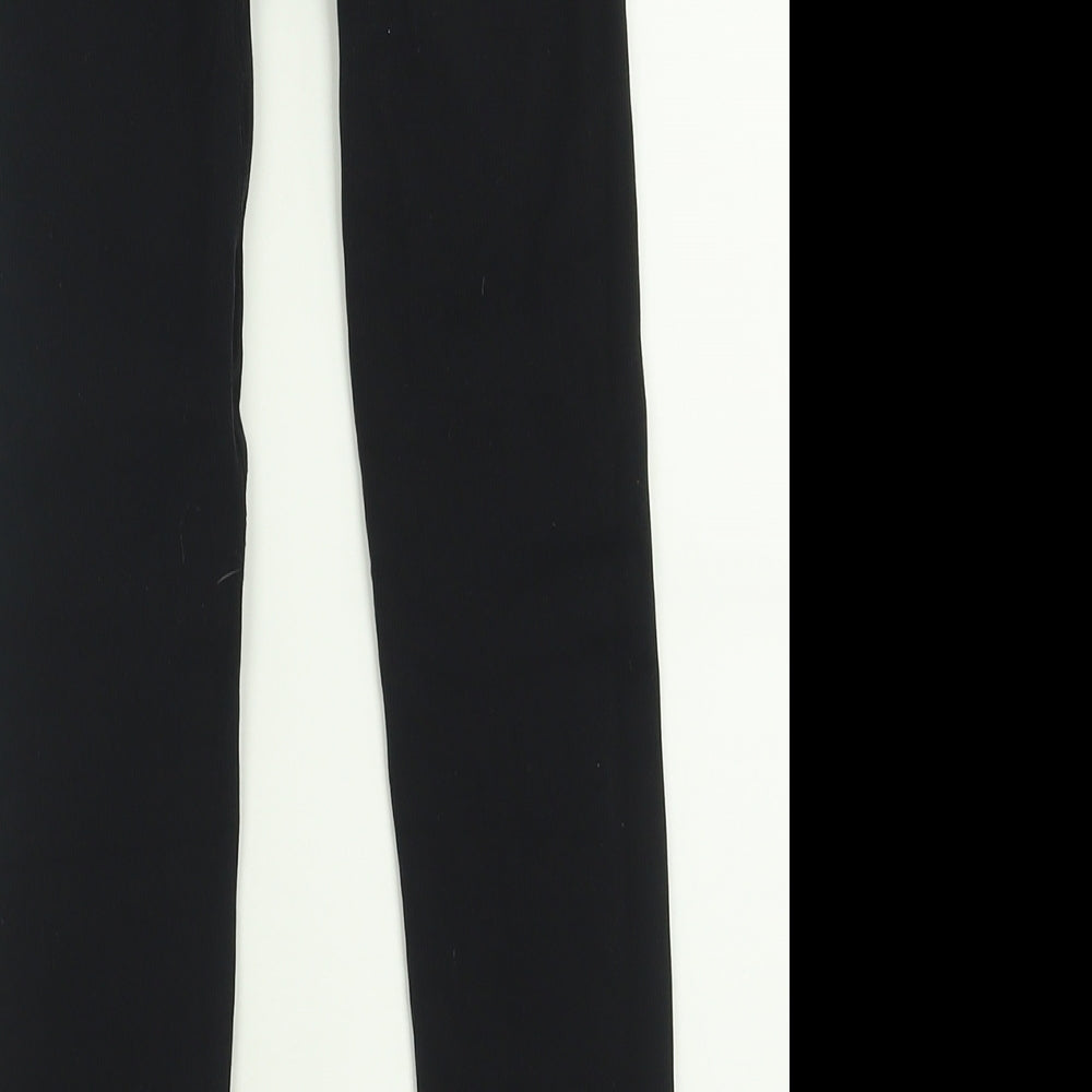 Primark Womens Black Nylon Capri Leggings Size 2XS L24 in