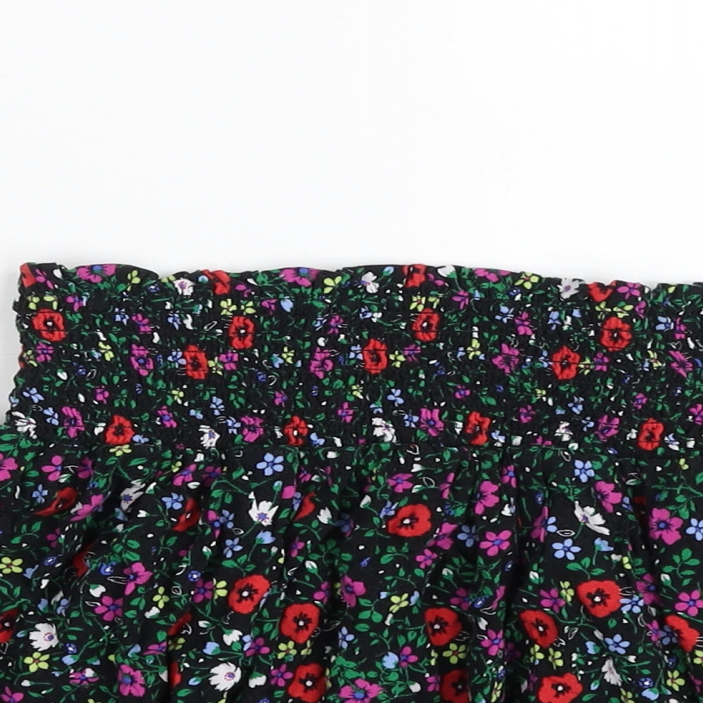 New Look Girls Multicoloured Floral Viscose Mini Skirt Size 10-11 Years  Regular