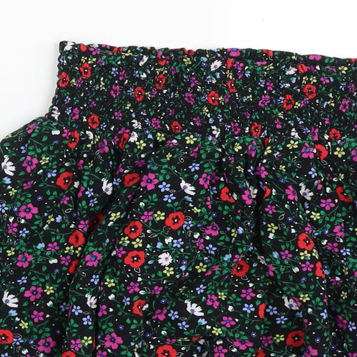 New Look Girls Multicoloured Floral Viscose Mini Skirt Size 10-11 Years  Regular