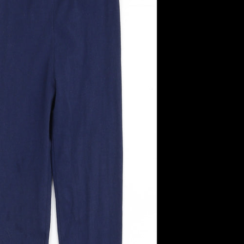 John Lewis Girls Blue  Cotton Jegging Trousers Size 9 Months  Slim