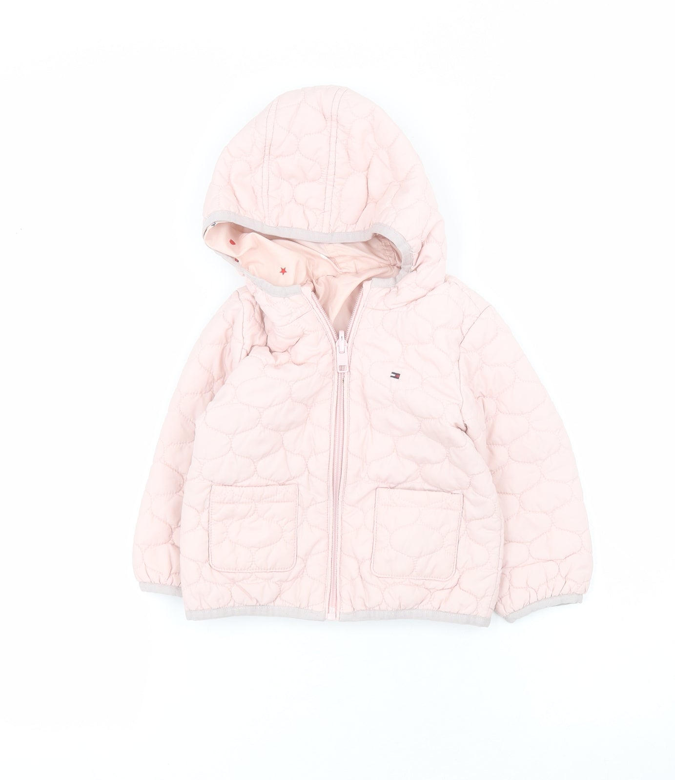pence porter Arving Tommy Hilfiger Baby Pink Quilted Coat Size 9-12 Months Zip – Preworn Ltd