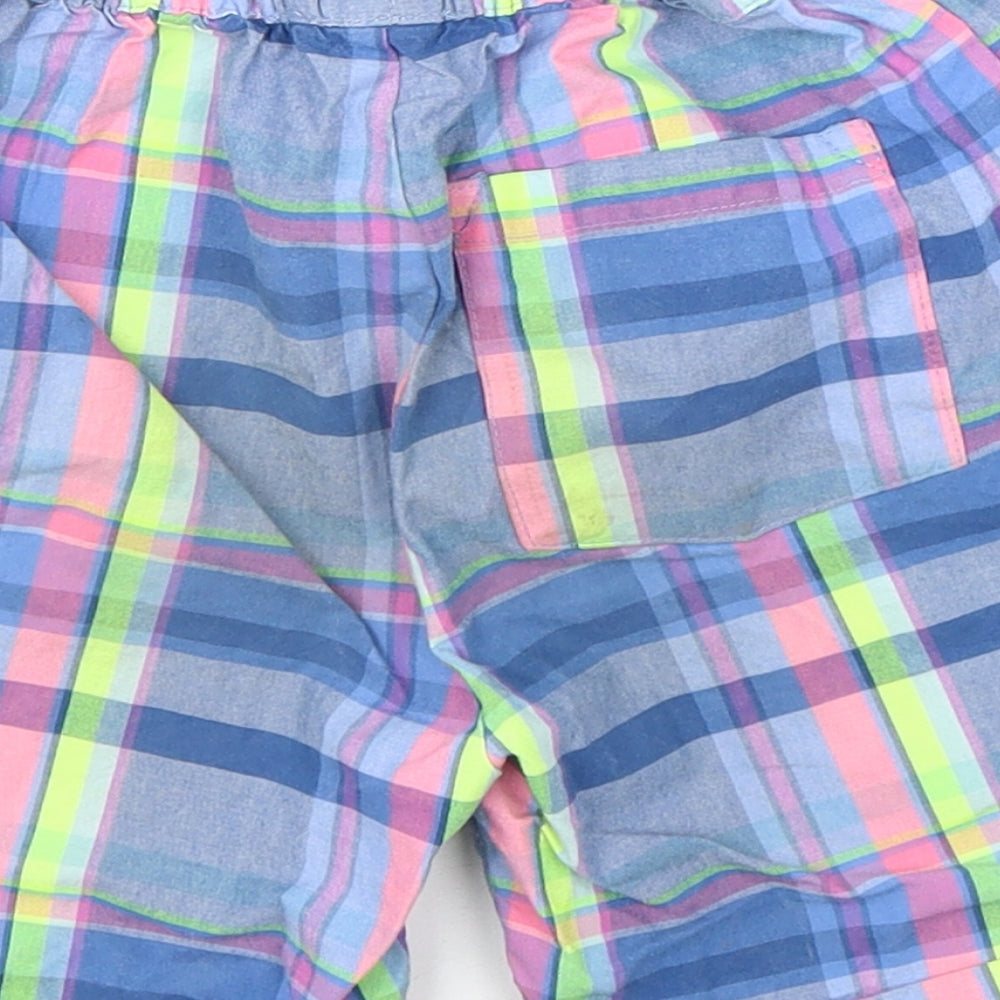 NEXT Boys Multicoloured Plaid Cotton Bermuda Shorts Size 6 Years  Regular