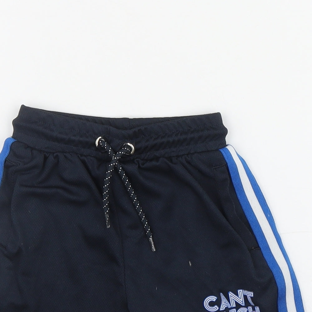 Pep&Co Boys Blue  Polyester Sweat Shorts Size 3-4 Years  Regular Drawstring