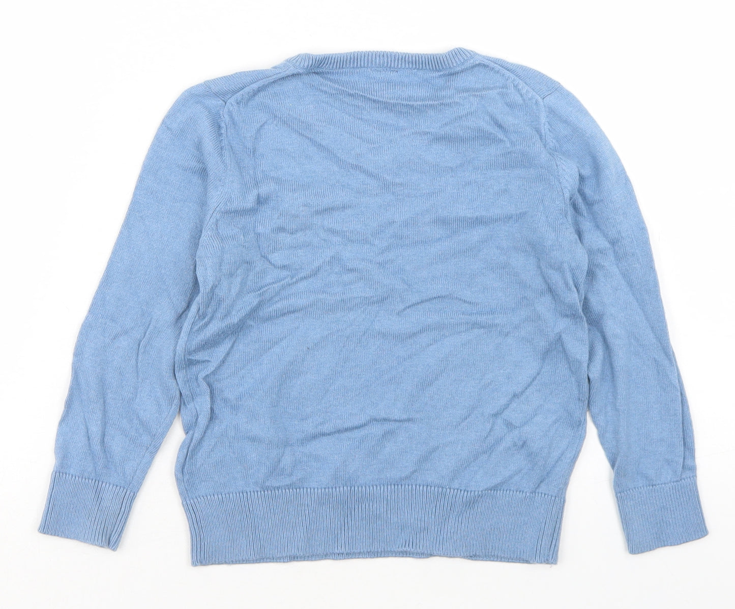 Gap Boys Blue V-Neck  Cotton Pullover Jumper Size 3 Years