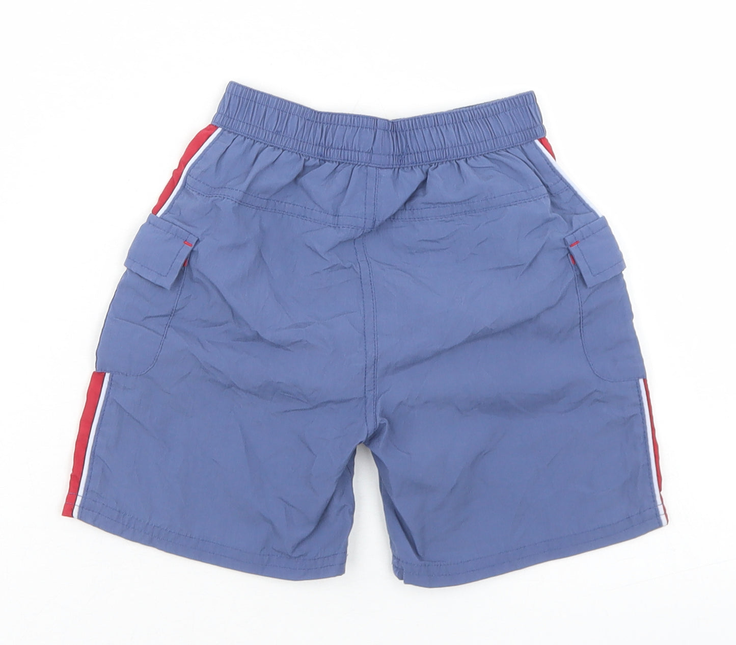 Dunnes Stores Boys Blue Colourblock Nylon Sweat Shorts Size 2-3 Years  Regular Drawstring