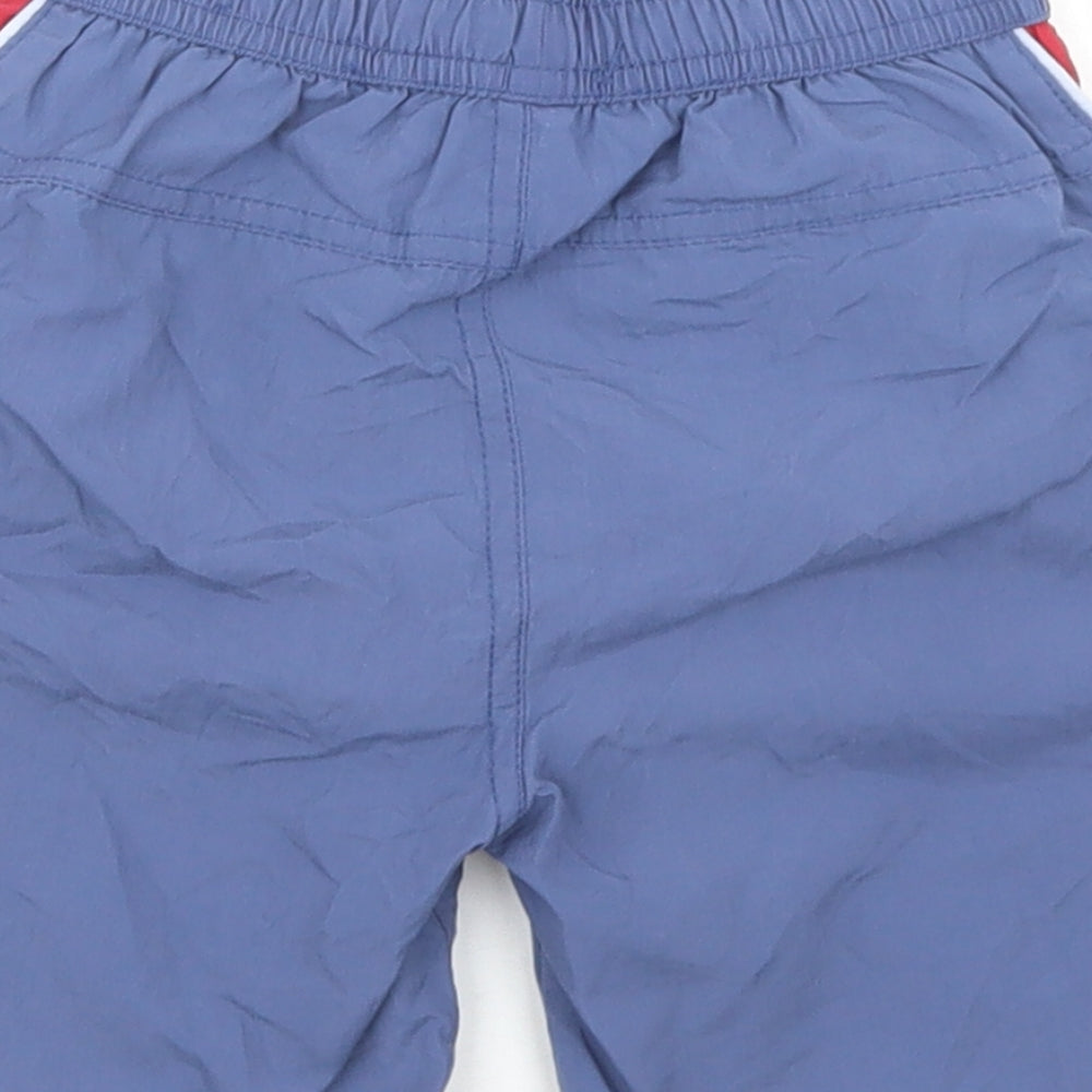 Dunnes Stores Boys Blue Colourblock Nylon Sweat Shorts Size 2-3 Years  Regular Drawstring
