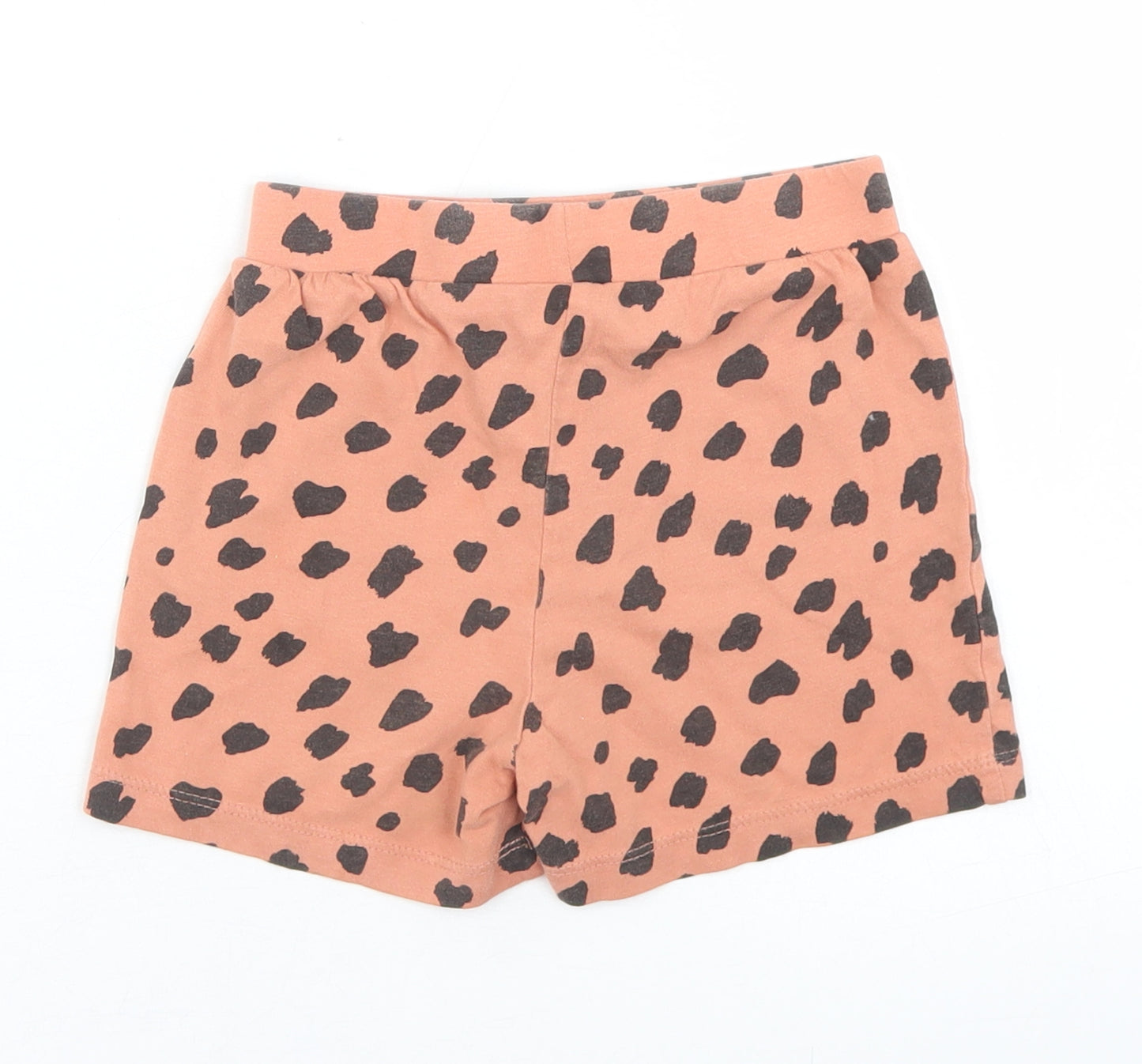 Primark Girls Brown Animal Print Cotton Sweat Shorts Size 2-3 Years  Regular