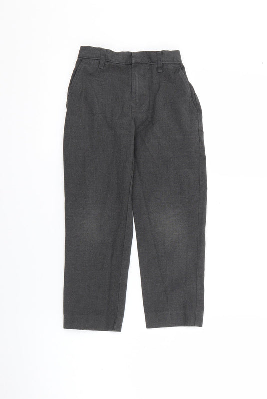 TU Boys Grey  Polyester Dress Pants Trousers Size 6 Years  Regular