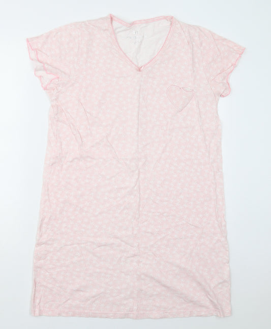 Core De Moi Womens Pink Geometric Cotton Top Dress Size 12   - Bow Print