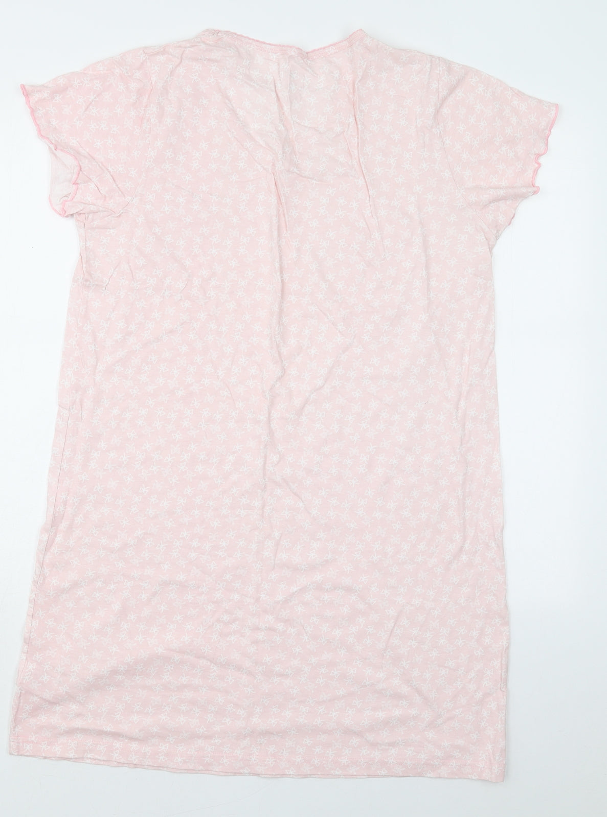 Core De Moi Womens Pink Geometric Cotton Top Dress Size 12   - Bow Print