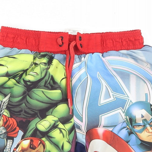 Matalan Boys Blue  Polyester Sweat Shorts Size 4-5 Years  Regular Drawstring - Marvel Avengers
