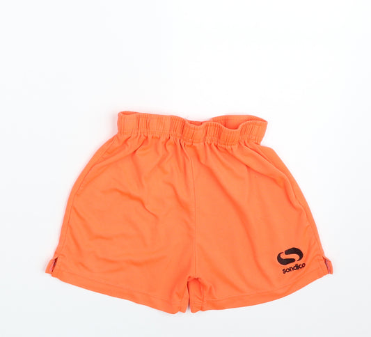 Sondico Boys Orange  Polyester Sweat Shorts Size 3-4 Years  Regular