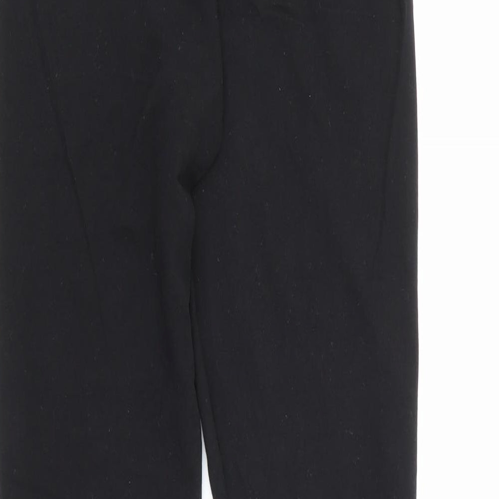 New Look Womens Black  Cotton Pedal Pusher Leggings Size 10 L25 in