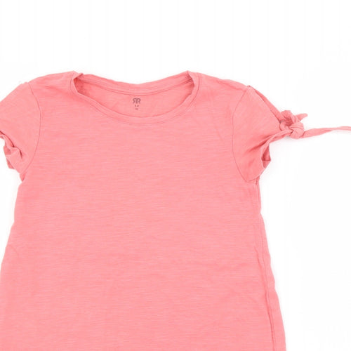 RTR Girls Pink  Cotton T-Shirt Dress  Size 5 Years  Crew Neck