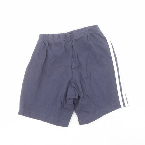 adidas Boys Blue  100% Cotton Sweat Shorts Size 2-3 Years  Regular Drawstring