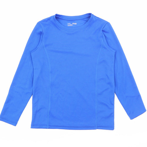Dunnes Stores Boys Blue Crew Neck  Polyester Pullover Jumper Size 10-11 Years