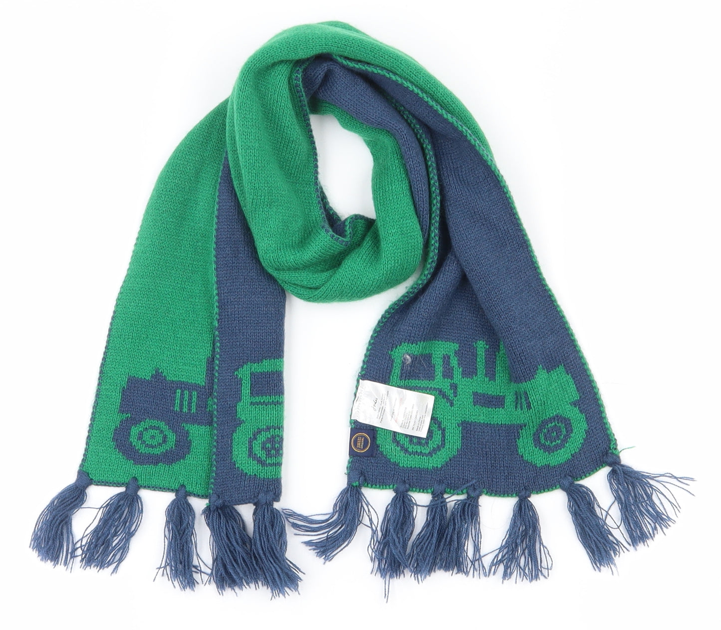 Joules Boys Green  Acrylic Scarf  One Size