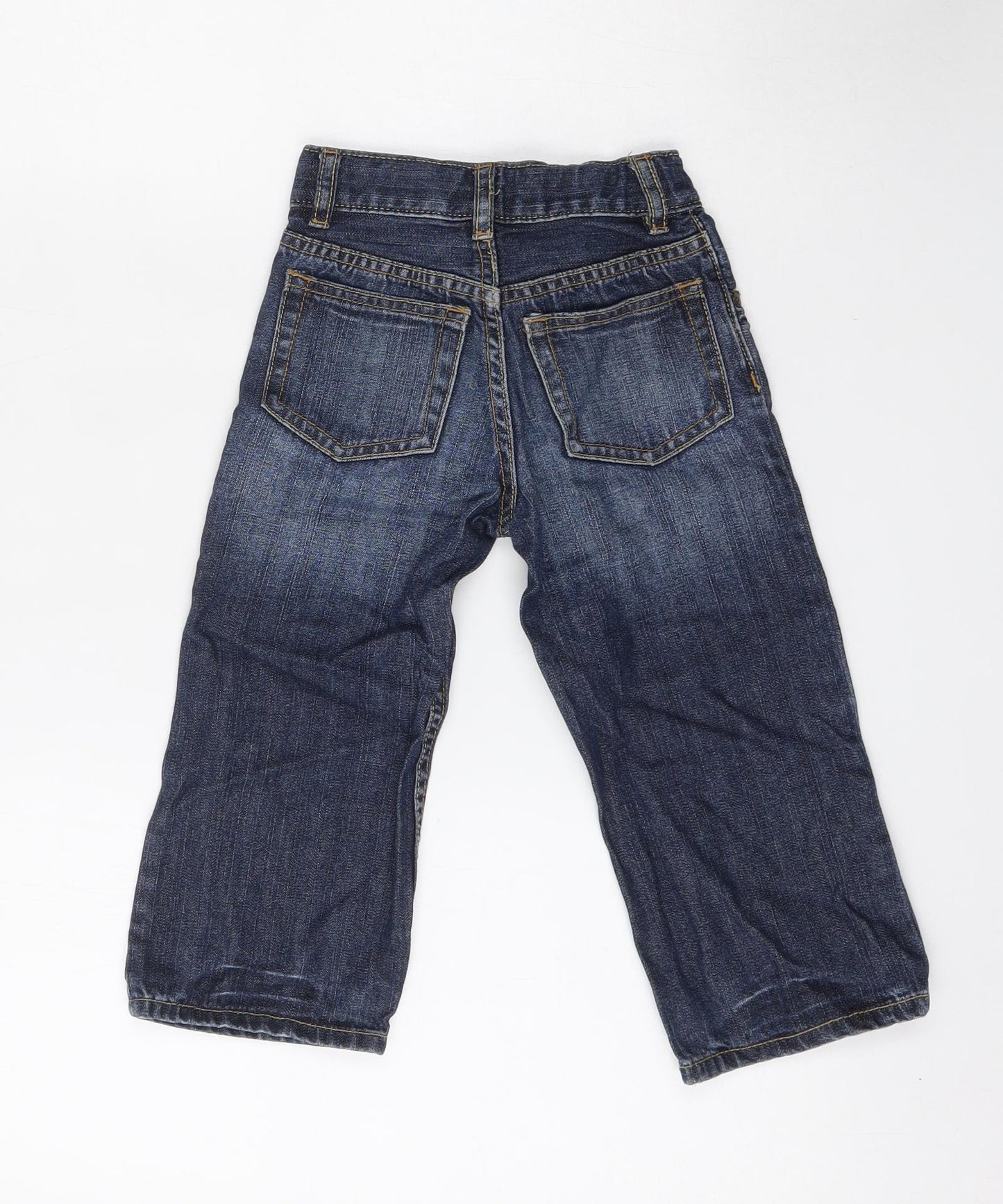 Gap Boys Blue  Cotton Straight Jeans Size 3 Years  Regular Button