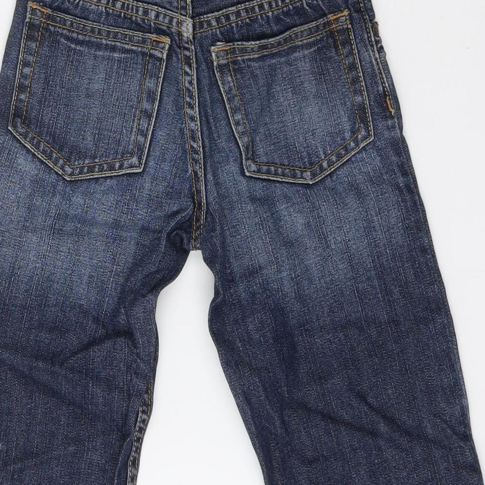 Gap Boys Blue  Cotton Straight Jeans Size 3 Years  Regular Button