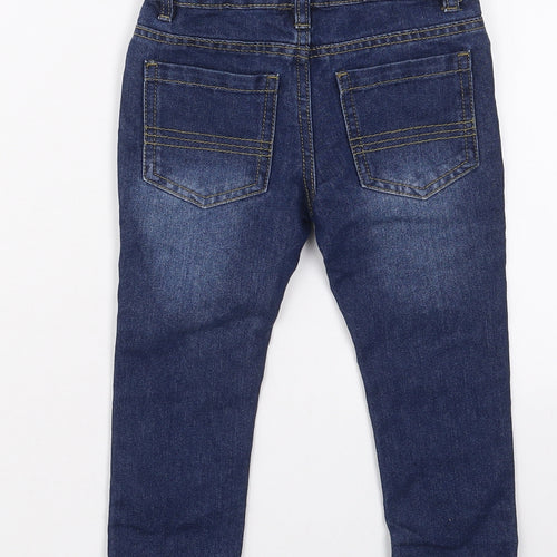 Pep&Co Boys Blue  Cotton Skinny Jeans Size 2-3 Years  Regular Button