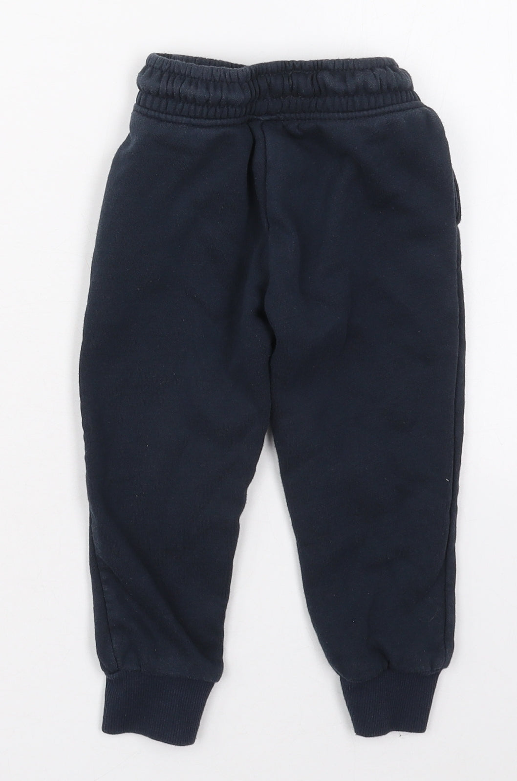 Dunnes Boys Blue  Cotton Sweatpants Trousers Size 3 Years  Regular Drawstring