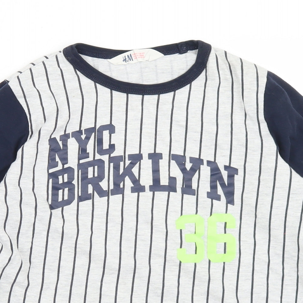 Striped baseball shirt outlet h&m