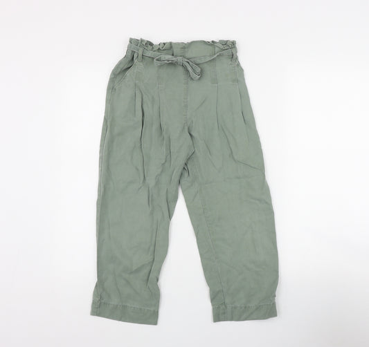 Dunnes Stores Girls Green   Chino Trousers Size 10 Years  Regular Tie