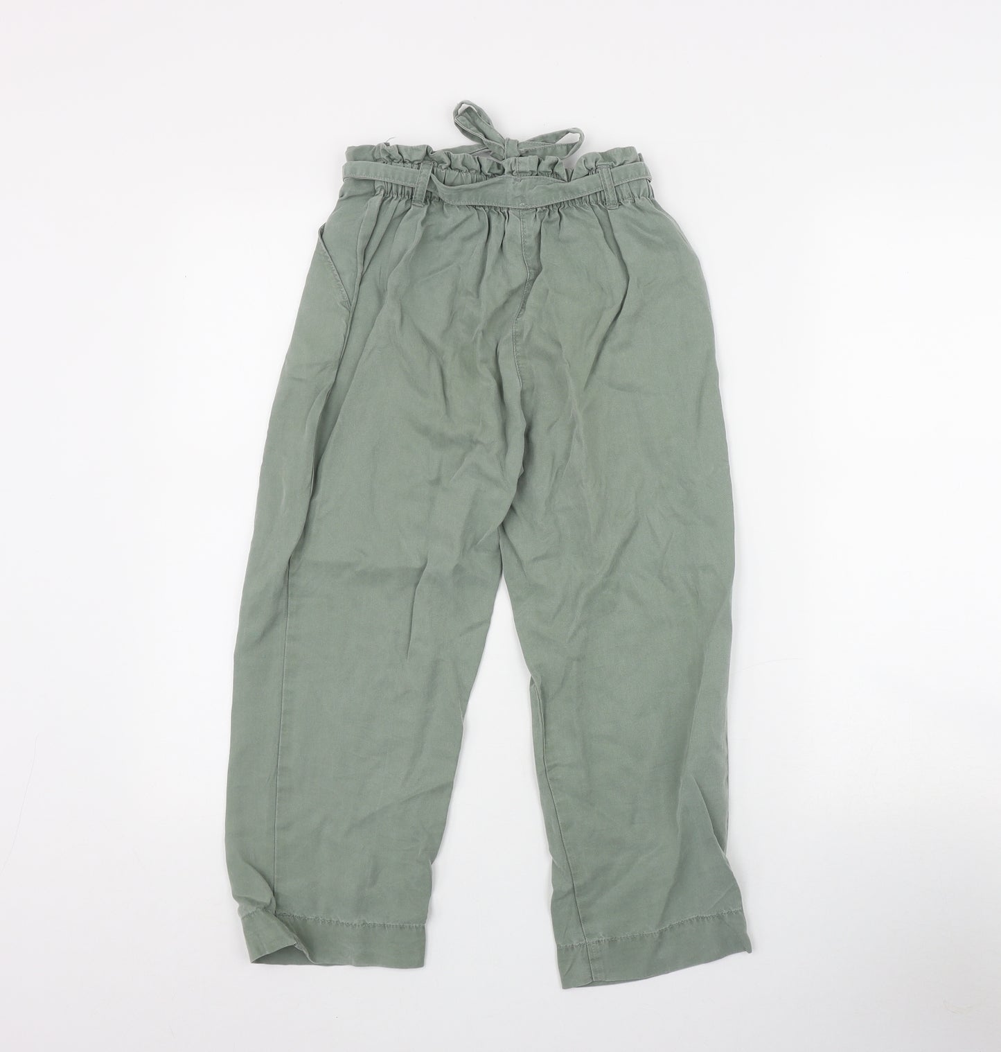 Dunnes Stores Girls Green   Chino Trousers Size 10 Years  Regular Tie