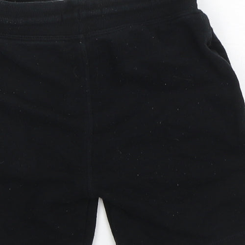 Matalan Boys Black  Cotton Sweat Shorts Size 6 Years  Regular