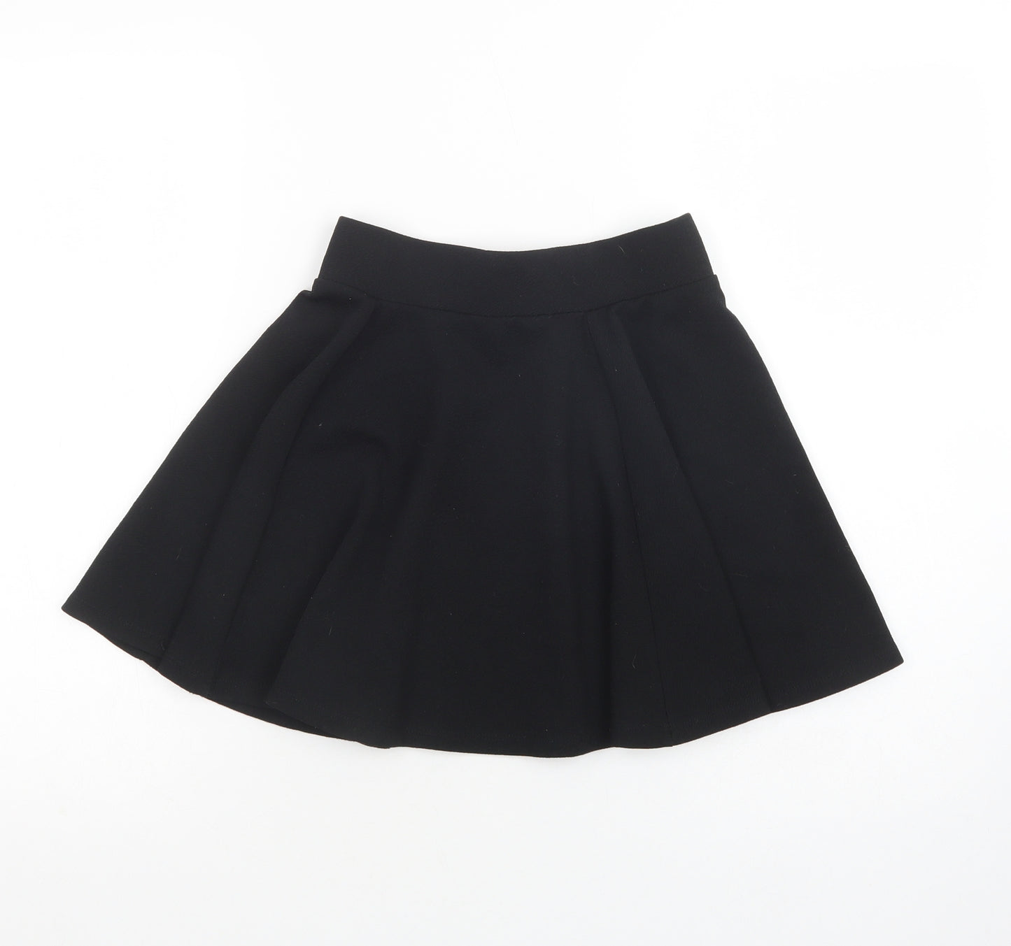 New Look Girls Black  Polyester Skater Skirt Size 10-11 Years  Regular
