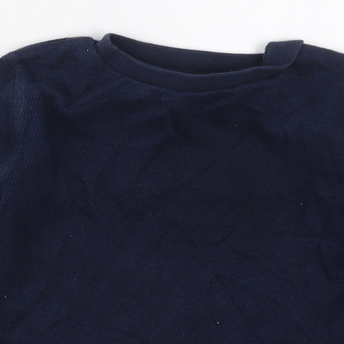 NEXT Boys Blue  Cotton Pullover Sweatshirt Size 3 Years  Pullover