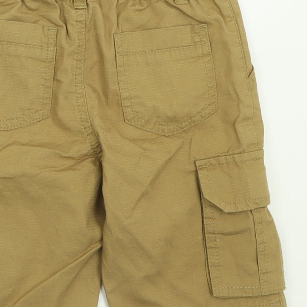 Blue Zoo Boys Beige  Cotton Cargo Shorts Size 2-3 Years  Regular Buckle