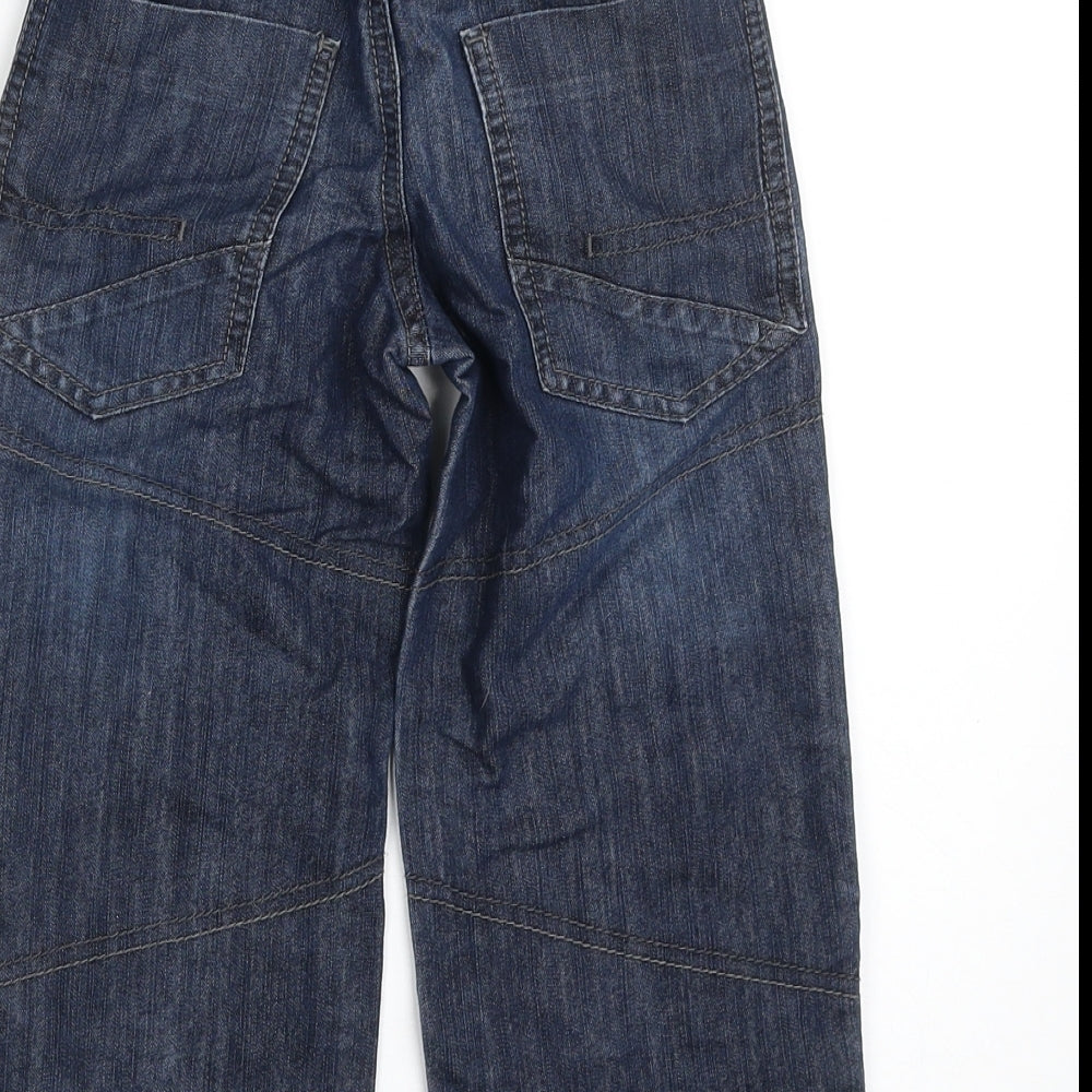 Dunnes Stores Boys Blue  Cotton Straight Jeans Size 3 Years  Regular  - Style- Carpenter