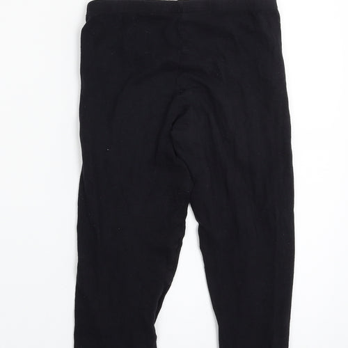 DKNY Girls Black  Cotton Jegging Trousers Size 10-11 Years L20 in Slim