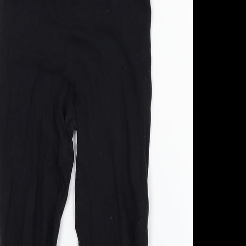 DKNY Girls Black  Cotton Jegging Trousers Size 10-11 Years L20 in Slim