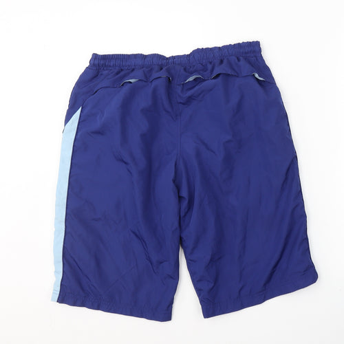 Crivit Mens Blue  Polyester Athletic Shorts Size M L12 in Regular Tie