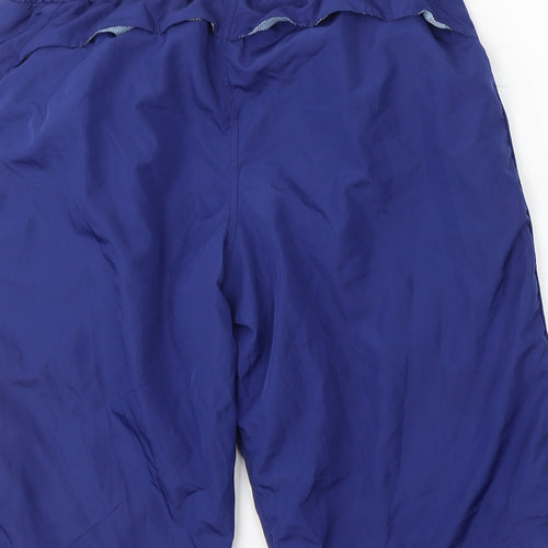 Crivit Mens Blue  Polyester Athletic Shorts Size M L12 in Regular Tie