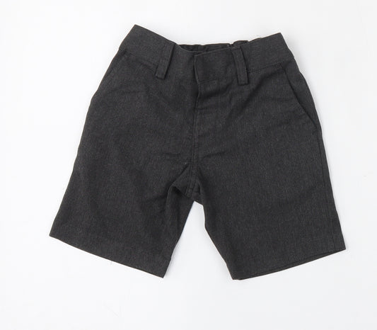 NEXT Boys Grey  Polyester Bermuda Shorts Size 3 Years  Regular Hook & Eye