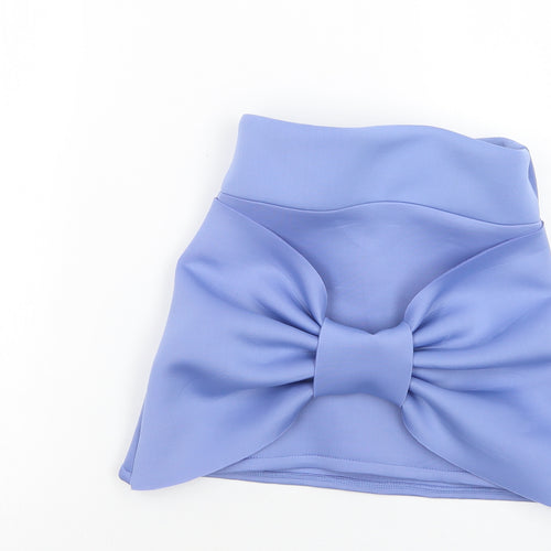 Elfai Girls Blue  Polyester Mini Skirt Size 6 Years  Regular
