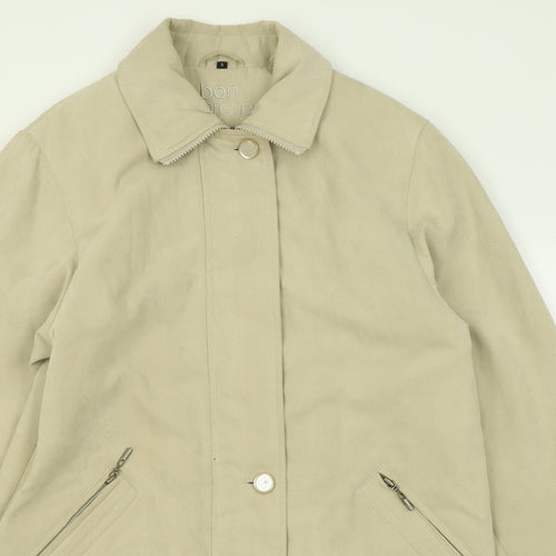 bonmarch Mens Beige   Jacket Coat Size S  Zip