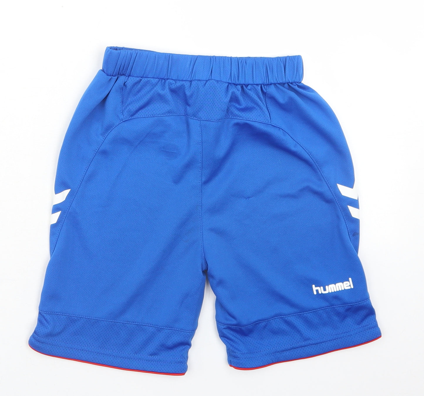 Hummel Boys Blue  Polyester Sweat Shorts Size 5-6 Years  Regular