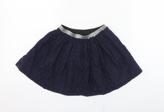 Dunnes Stores Girls Blue  Cotton Tutu Skirt Size 3 Years  Regular Pull On