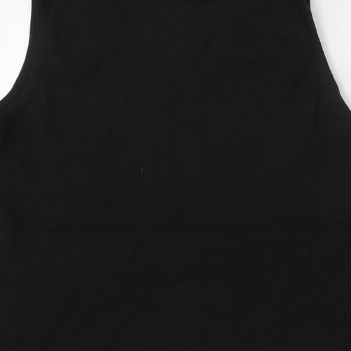 Anonymous Womens Black Round Neck  Cotton Vest Jumper Size XL
